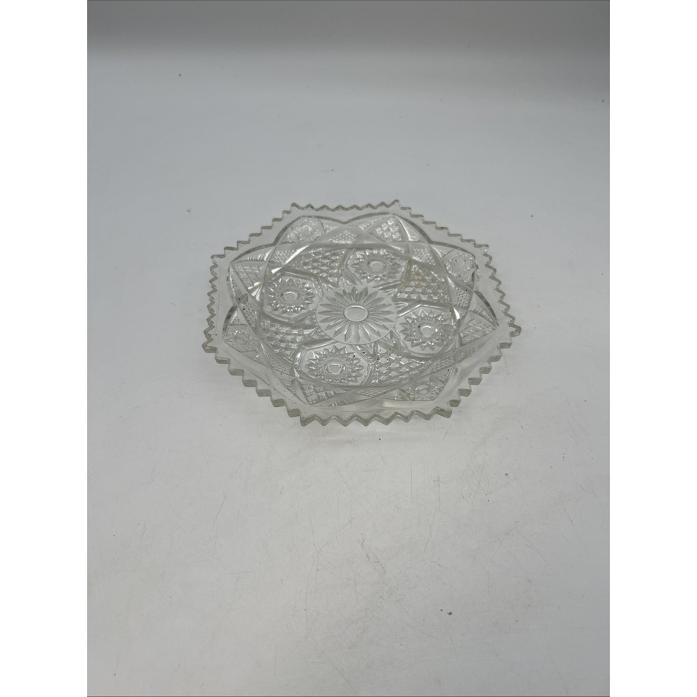 antique cut glass bowl from the American Brilliant Period